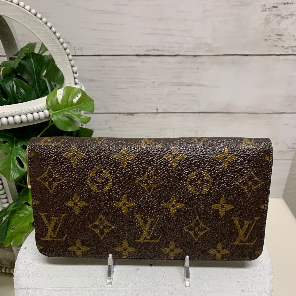Louis Vuitton Monogram Zippy Zip Around Long Wallet purse /G0457